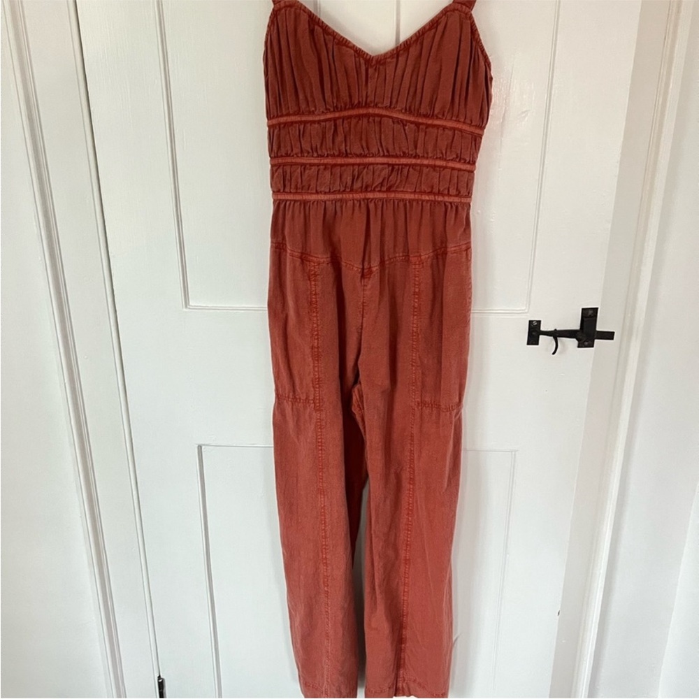 Free People Terracotta Jumpsuit